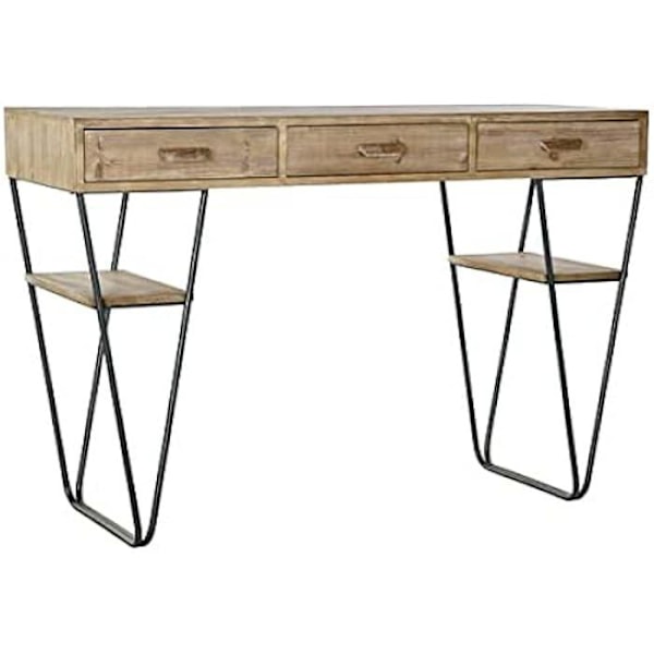 Konsoli - KODIN SISUSTUS - Mustakuusi metalli - 120 x 43 x 78 cm - Sisääntulokalusteet - Monivärinen Flerfärgad
