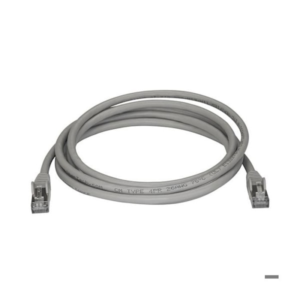 Cat6a STP skærmet netværkskabel uden krog - STARTECH - 2 m Grå - PoE kompatibel