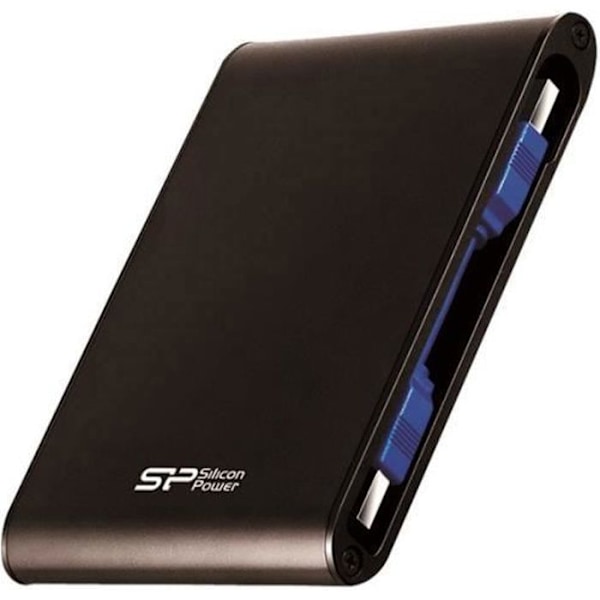 Portabel ekstern harddisk SILICON POWER Armor A80 - 2 To - USB 3.0 sort