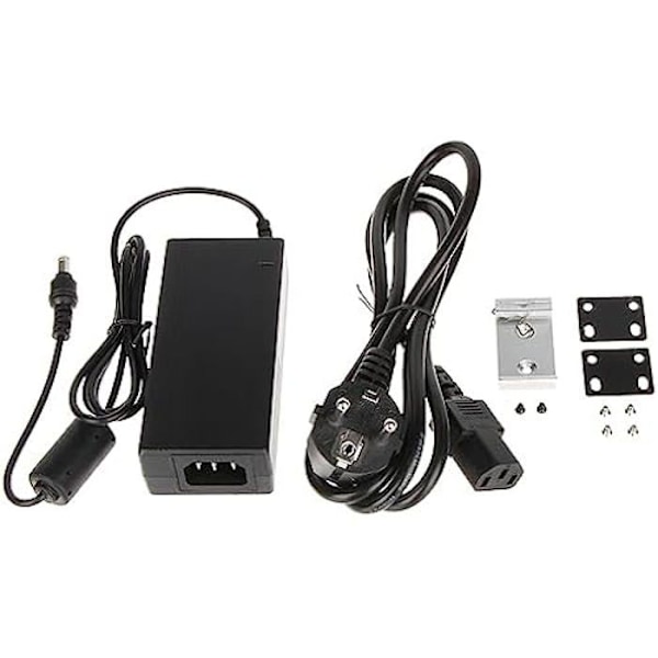 Switch - HIKVISION - DS-3T0306HP-E/HS - 4 PoE-portar - 6 KV skydd - 300 m transmission Grå