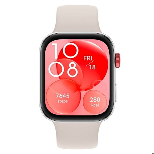 Smartwatch - Huawei - Watch Fit 3 Moon White - Vandtæt 3 ATM - Batteri 18 timer