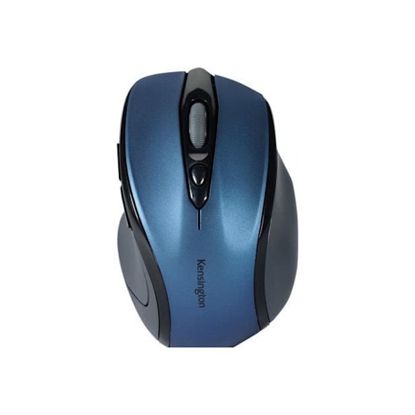 KENSINGTON Pro Fit mellemstørrelse mus - Højrehåndet - Optisk - USB trådløs modtager - 2,4 GHz - Sort Blå