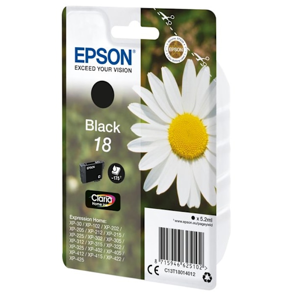 EPSON inkjet patron - Sort - Inkjet - 175 sider