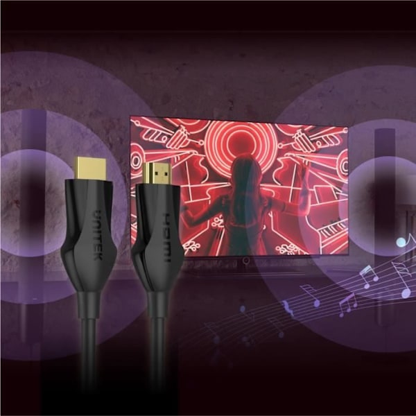 CÂBLE UNITEK HDMI 2.1 8K, 4K C11060BK-2M