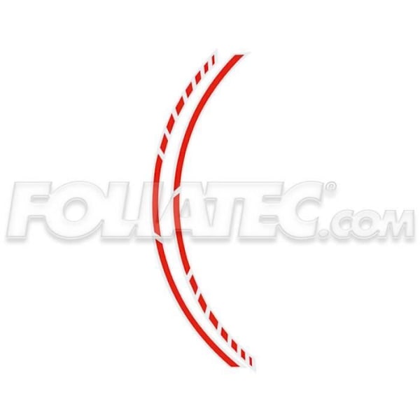 RACING STRIP CLIP NEON RED 14 STRIPS A '7 MM X 41 CM INKLUSIVE AFSTAND