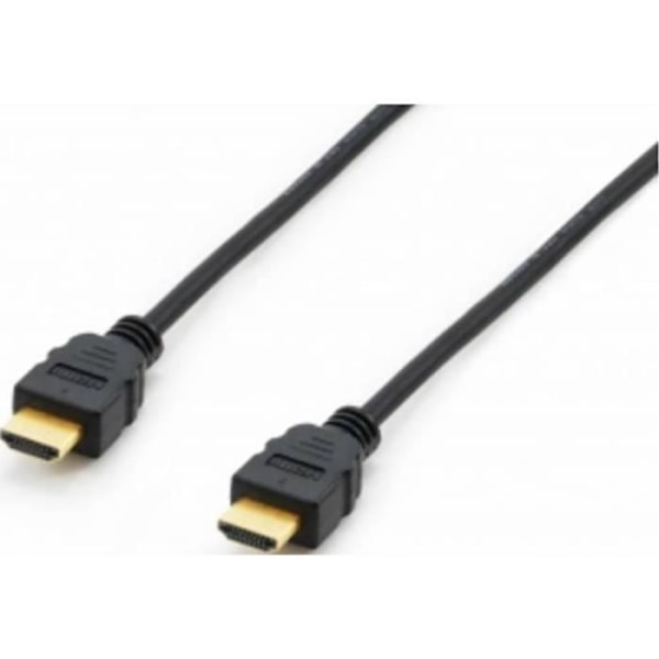 Kabel tilslutning Equip HDMI Hanstik HDMI-A 10.00 m sort 119373 goldede kontakter