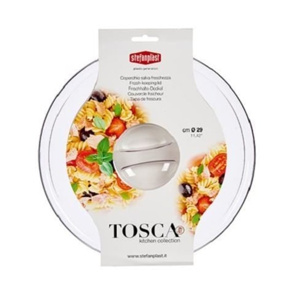 Stefanplast friskmadslåg Toscans 29,5 cm gennemsigtig