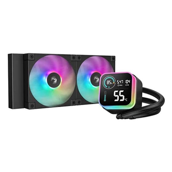 DeepCool LQ240 Processor Vandkølekit 12 cm Sort 1 stk. Sort