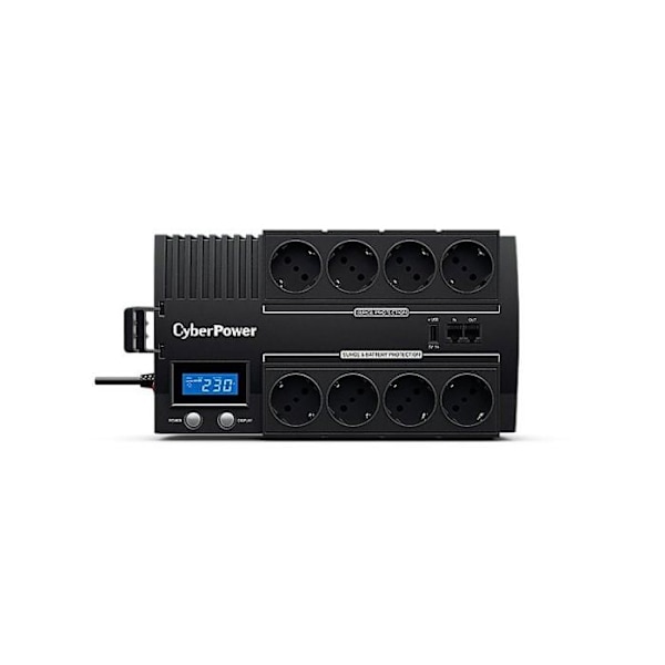 CyberPower BRICs LCD Series BR1000ELCD Inverter AC 220-230-240 V 600 Watt 1000 VA USB-udgangsstik: 8
