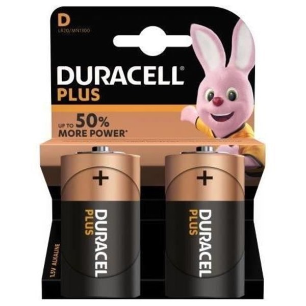 DURACELL akku plus virta D X2