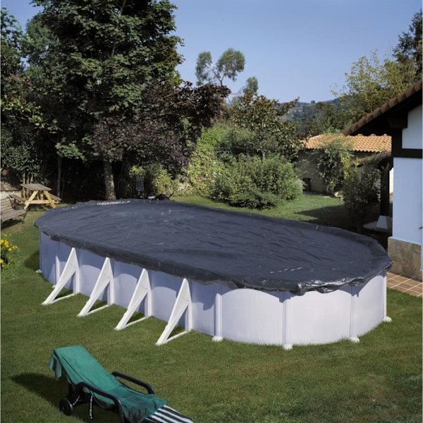 GRE - Vintercover til oval overjordisk pool 5,00m x 3,00m - GRE - CIPROV501 - 120g/m² - Blå Blå