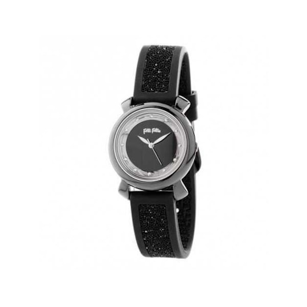 Damur - Folli Follie - WF15T013ZSA - Ø 28 mm - Kvarts - Sort Svart, lila
