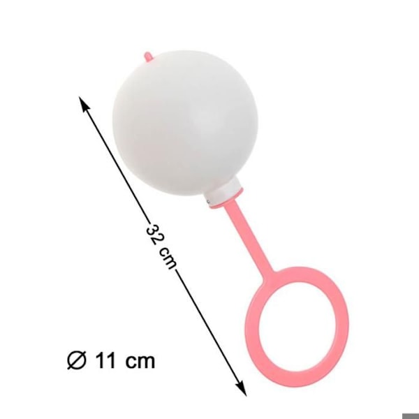 Giant Baby Rattle - Rosa - Vuxen Rosa