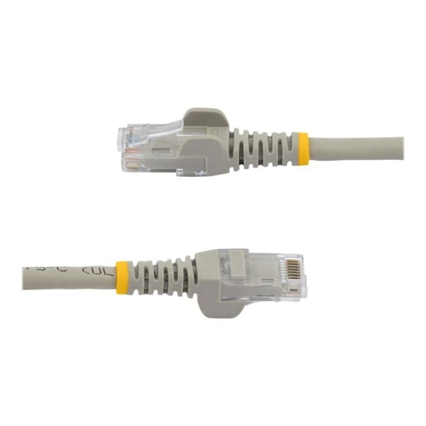STARTECH Cat6 Gigabit verkkokaapeli - 2 m - Harmaa - Koukkuton - Ylikuulumisen vaimennus