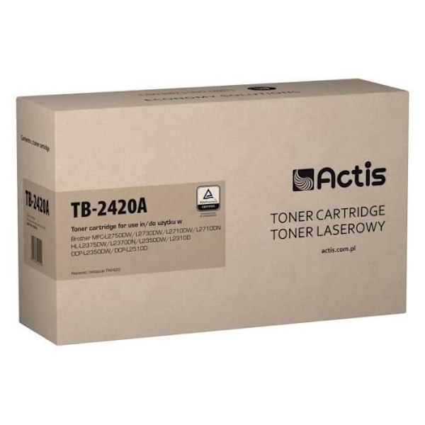 Actis TB-2420A toner til Brother printere Erstatning Brother TN-2420A Supreme 3000 sider sort