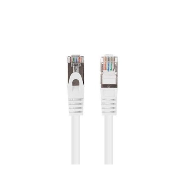 Lanberg Patchcord cat.6 FTP 2M 10-pakkaus Fluke hyväksytty valkoinen - 5901969436280