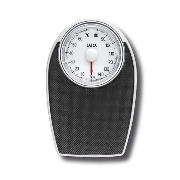 Laica PS2024, Mekanisk personvægt, 150 kg, Sort, Hvid, 1 kg, kg, Rustfrit stål