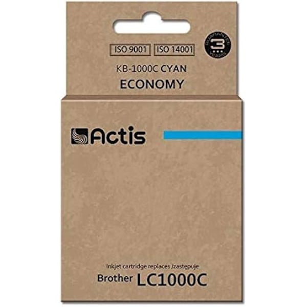 Inkjet print cartridge - ACTIS - Actis KB - 1000C DCP130C 330C 540CN 750CW - Sort og farver