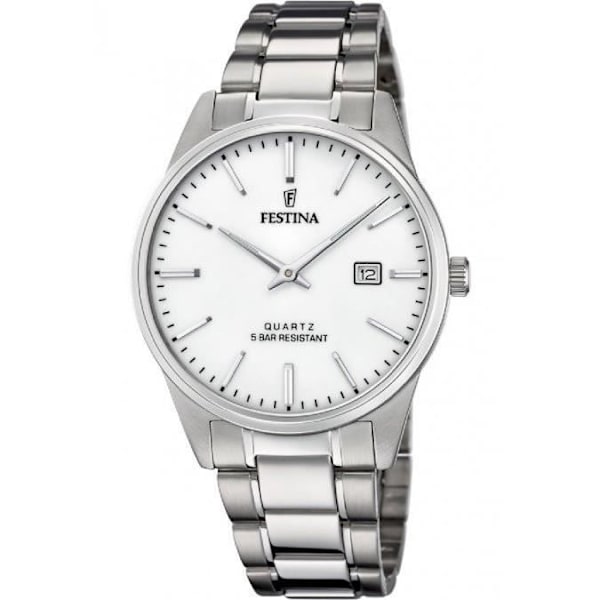Ure - Festina - F20511-2 - Rustfrit stål - Vandtæthed 5 ATM - Analogisk Pengar