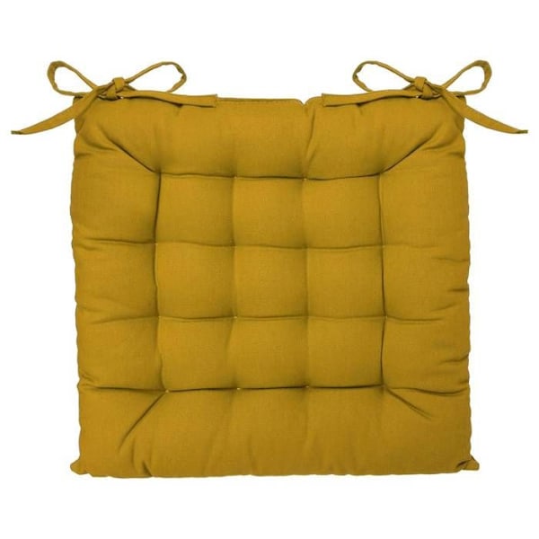 Sennepsgul stoleunderlag i vat 38x38 cm - Gul - Atmosphera indretningsarkitekt