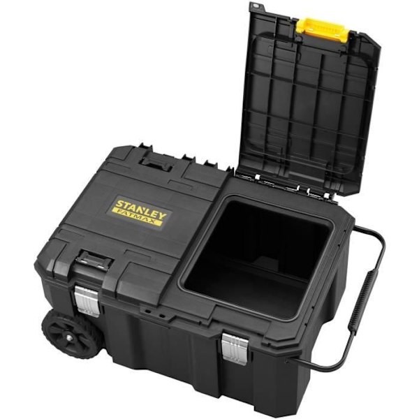 Kestävä vesitiivis työmaalaatikko PRO-STACK™ - STANLEY FATMAX - FMST17870-1 - 113 L Svart