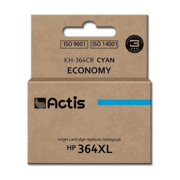 Cyan blækpatron ACTIS til HP (erstatning for HP 364XL CB323EE)