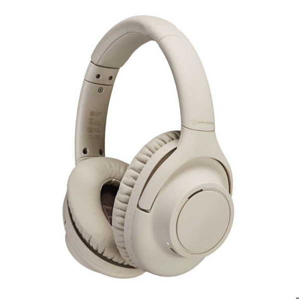 Bluetooth hovedtelefoner - AUDIO TECHNICA - Beige - Batterilevetid 90 timer - Trådløs - Indbygget mikrofon Beige
