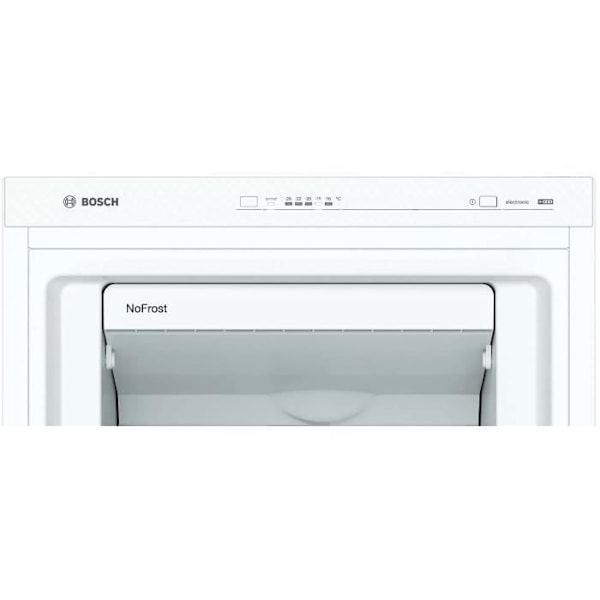 BOSCH GSN33VWEP - Upprättstående frys - 225 L - No frost multiairflow kall - L 60 x H 176 cm - Vit