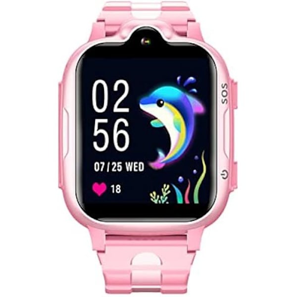 DCU TECNOLOGIC - Børns Connected Watch - GPS-positionering - Videoopkald - Touchskærm - Kompatibel med iOS-enheder og