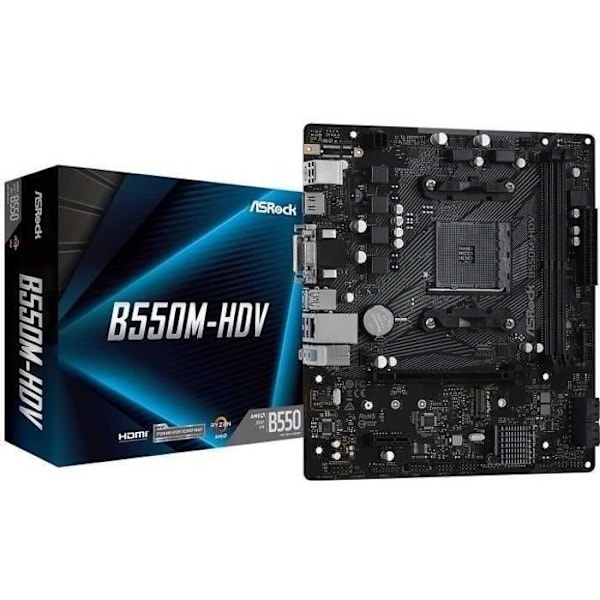 ASROCK B550M-HDV moderkort