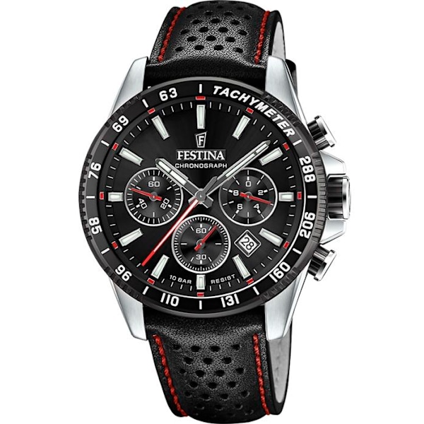 Ur - Festina - F20561/4 - Sort Urskive - 45mm - Vandsænkning 10ATM Svart