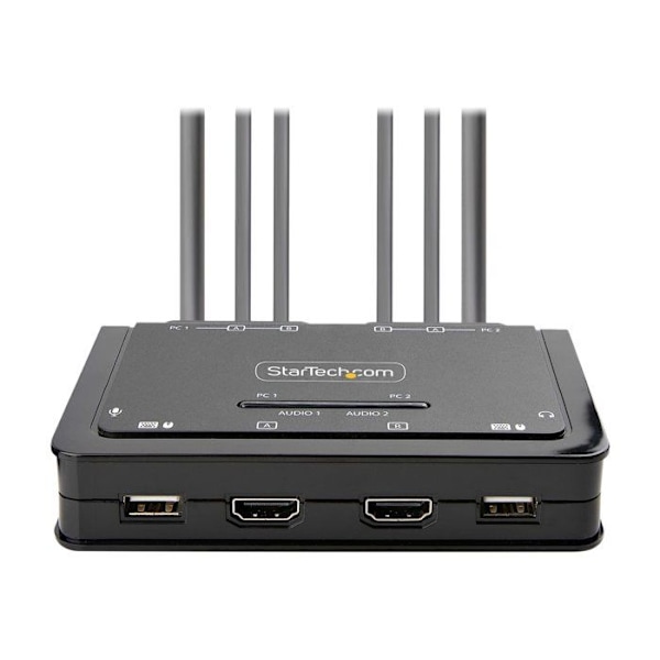KVM-kytkin - StarTech.com - C2-DH46-UA2-CBL-KVM - 2-porttinen HDMI - 4K-tarkkuus - USB