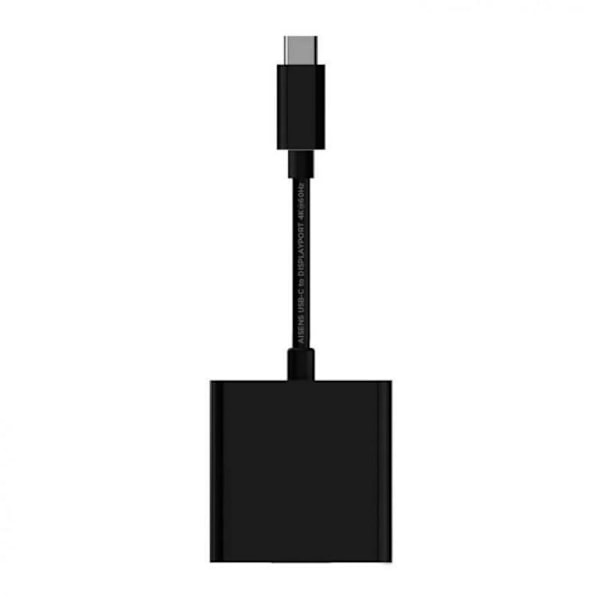 Kabel - tv - video - lydstik Aisens - A109-0345 - USB C til DisplayPort Adapter Sort 15 cm 4K Ultra HD