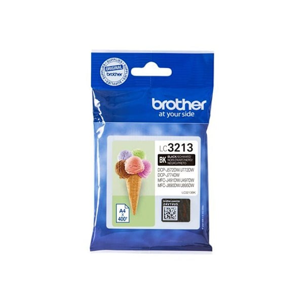 Original LC3213BK blækpatron - Sort - Brother - DCP-J572, DCP-J772, DCP-J774, MFC-J890, MFC-J895