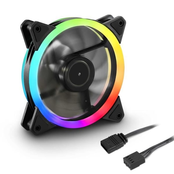 SHARKOON SHARK BLADES PWM PC CASE FAN 12 CM SORT 1 STK(E) Sort