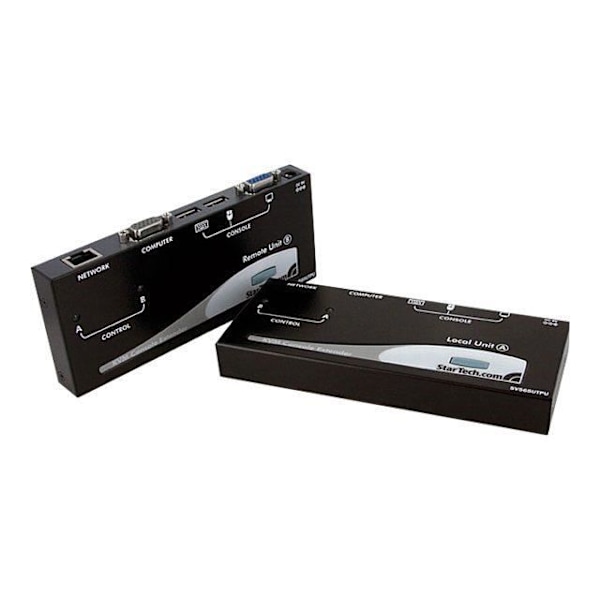 STARTECH KVM-konsolin jatke - 15 0m - Yli Cat5 VGA:lla ja USB:llä - KVM-pidennys