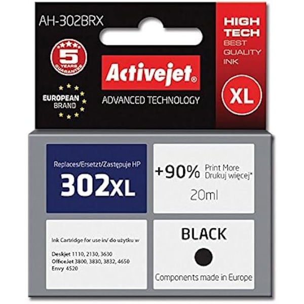Activejet AH-302BRX blækpatron - Høj kapacitet (XL) - Sort