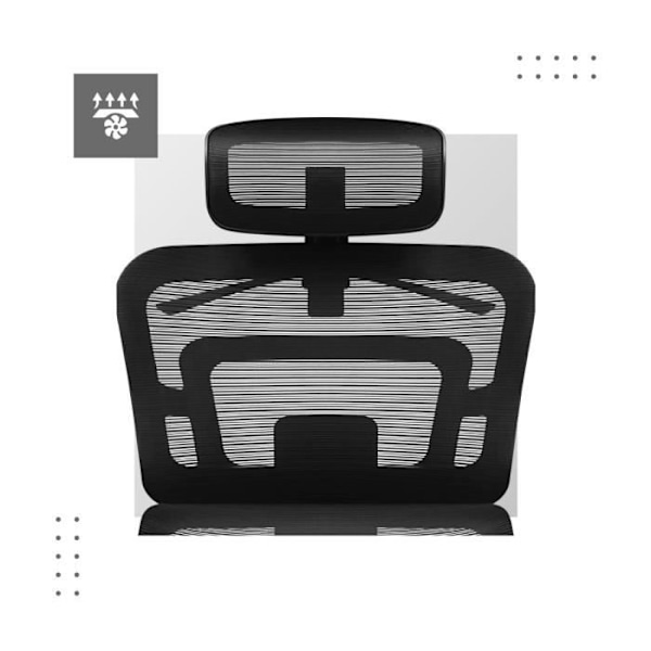 Kontorstol - MARK ADLER - Ekspert 4.9 - Ergonomisk - Lændestøtte - HD Mesh Stof Svart