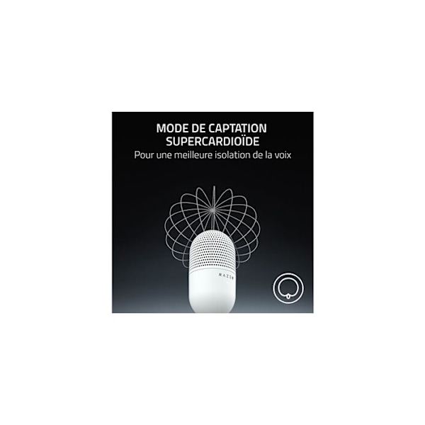 Razer Seiren V3 Mini Mikrofon - Hvid Vit