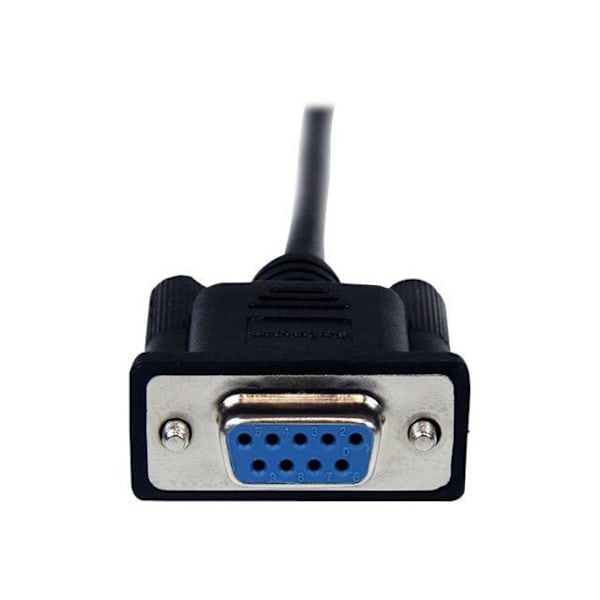 Serial RS232 DB9 Crossover Null Modeemi Kaapeli - STARTECH - 1 m - Musta