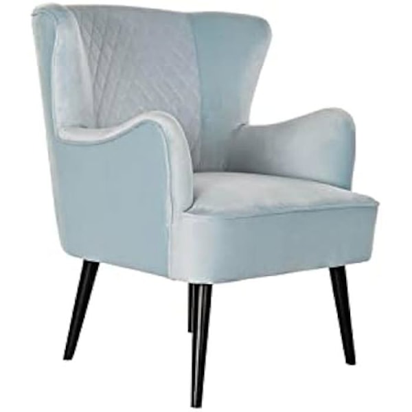 Fåtölj - DKD HOME DECOR - Standard - Blå och svart - Metall - 1 sits - Modern design blått och svart