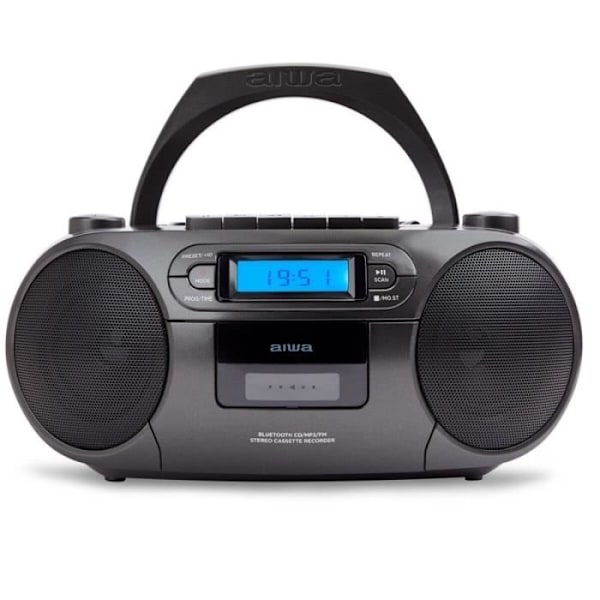 Aiwa BBTC550BK 6W sort kassetteradio