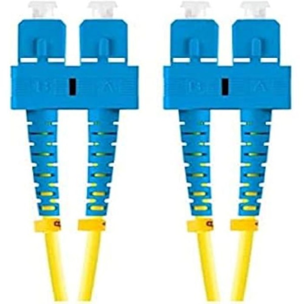 LANBERG LATIGEUR fiberkabel 2M MONO SC/UPC-SC/UPC DUPLEX G657A1 LSZH GUL