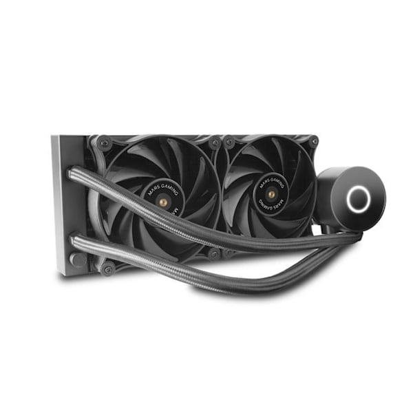 Kit Vandkøling AIO - Mars Gaming - ML-Pro - 240mm - Sort - Hvid LED Belysning Sort