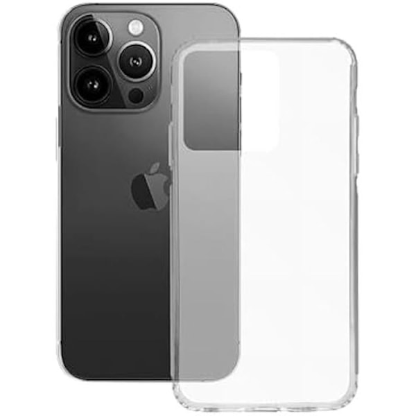 Mjukt fodral - KSIX SMART YOUR TECH - iPhone 15 Pro - Anti-Fingeravtryck - Motståndskraftig - Lätt transparent