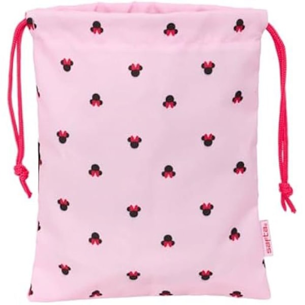 Smutstaske - SAFTA - Minnie Mouse - 20 x 25 cm - Lyserød - Holdbar og praktisk Ljusrosa