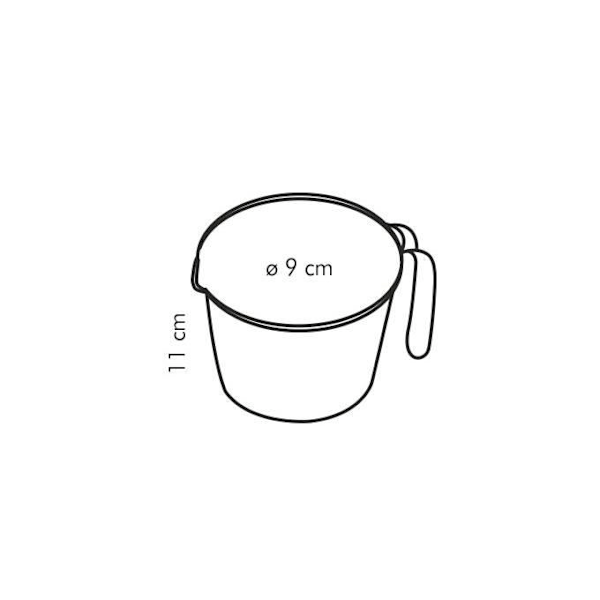 Tescoma 630406, 0,5 l, ml, unssi, läpikuultava, 90 mm, 90 mm, 110 mm