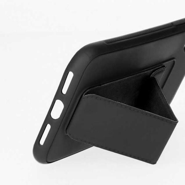 Coque til iPhone X- XS - KSIX - Semi-Rigide - Sort - Stå funktion - TPU og polycarbonat Svart