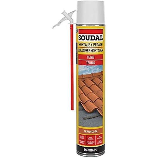 SOUDAL 96433 Rød Kanyle Fliseskum 750 ML, Flerfarvet