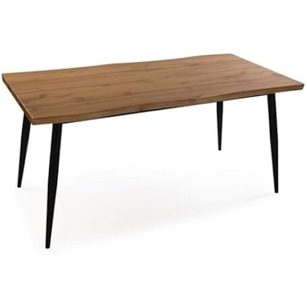 Sohvapöytä - VERSA - Malika - PVC metalli - MDF puu - 80 x 75 x 160 cm Flerfärgad
